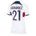 Paris Saint-Germain Lucas Hernandez #21 Borte Drakt Dame 2023-24 Kortermet